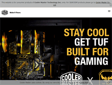 Tablet Screenshot of coolermaster.com